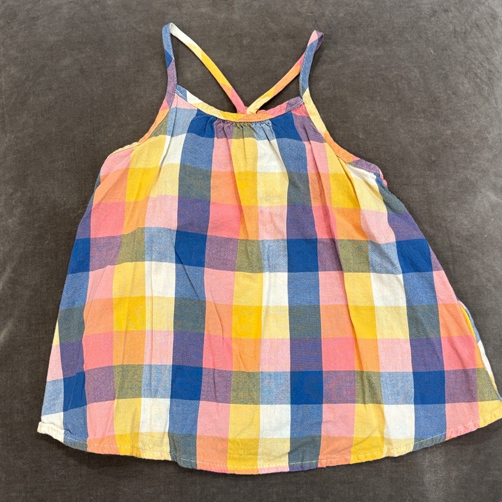 Old Navy Multicolor Plaid Kids Camisole